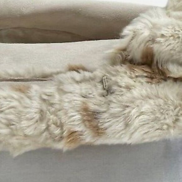 Adrienne Landau SZ M Reversible Fur & Suede Kimono Style Coat Chic Luxury Unique - Picture 11 of 15